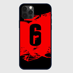 Чехол для iPhone 12 Pro R6S: Red Outbreak, цвет: 3D-черный