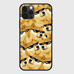Чехол для iPhone 12 Pro Doge: Deal with it, цвет: 3D-черный