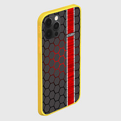 Чехол для iPhone 12 Pro Mitsubishi броня, цвет: 3D-желтый — фото 2