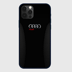 Чехол для iPhone 12 Pro Audi Carbon, цвет: 3D-черный
