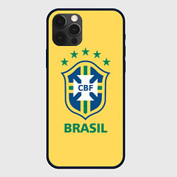 Чехол для iPhone 12 Pro Brazil Team, цвет: 3D-черный