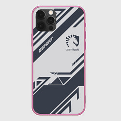 Чехол для iPhone 12 Pro Team Liquid: Grey E-Sport, цвет: 3D-малиновый