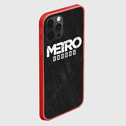 Чехол для iPhone 12 Pro Metro Exodus: Space Grey, цвет: 3D-красный — фото 2