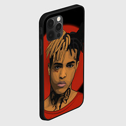 Чехол для iPhone 12 Pro XXXTentacion: Red Sun, цвет: 3D-черный — фото 2