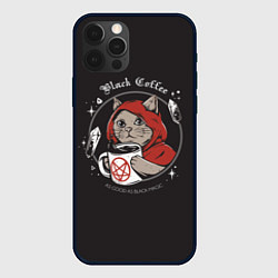 Чехол iPhone 12 Pro Black Cat, Black Coffee