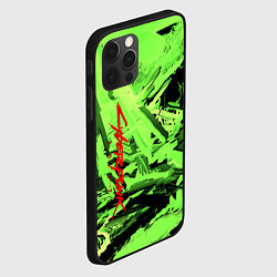 Чехол для iPhone 12 Pro Cyberpunk 2077: Green Breaks, цвет: 3D-черный — фото 2