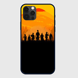 Чехол для iPhone 12 Pro Red Dead Redemption: Orange Sun, цвет: 3D-черный