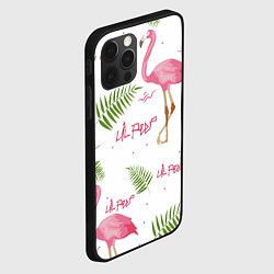 Чехол для iPhone 12 Pro Lil Peep: Pink Flamingo, цвет: 3D-черный — фото 2