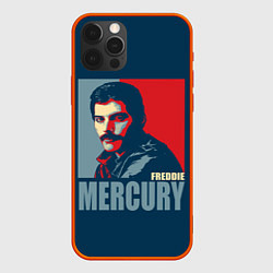 Чехол для iPhone 12 Pro Queen: Freddie Mercury, цвет: 3D-красный