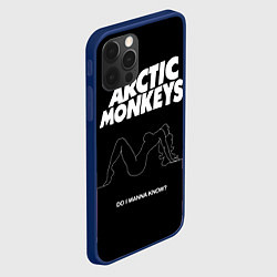 Чехол для iPhone 12 Pro Arctic Monkeys: Do i wanna know?, цвет: 3D-тёмно-синий — фото 2