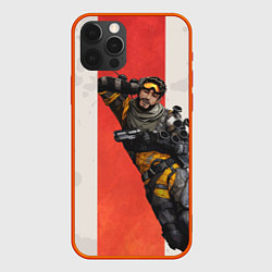 Чехол для iPhone 12 Pro Apex Legends: Mirage, цвет: 3D-красный