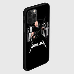 Чехол для iPhone 12 Pro Metallica black, цвет: 3D-черный — фото 2