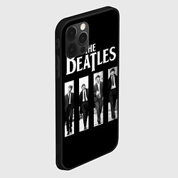 Чехол для iPhone 12 Pro The Beatles: Black Side, цвет: 3D-черный — фото 2