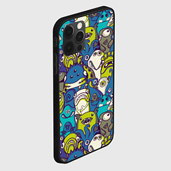 Чехол для iPhone 12 Pro Маленькие монстры, цвет: 3D-черный — фото 2