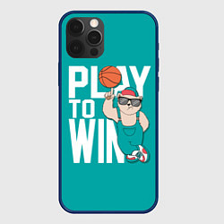 Чехол для iPhone 12 Pro Play to win, цвет: 3D-тёмно-синий