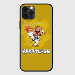 Чехол для iPhone 12 Pro Каратэ - мультяшный боец, цвет: 3D-черный