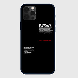 Чехол для iPhone 12 Pro NASA, цвет: 3D-черный