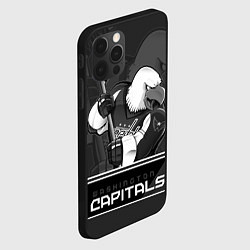 Чехол для iPhone 12 Pro Washington Capitals: Mono, цвет: 3D-черный — фото 2