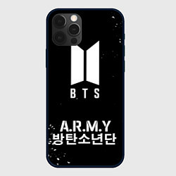 Чехол для iPhone 12 Pro BTS ARMY, цвет: 3D-черный