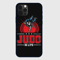 Чехол для iPhone 12 Pro Judo is life, цвет: 3D-черный
