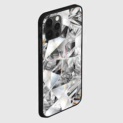 Чехол для iPhone 12 Pro Бриллиантовый блеск, цвет: 3D-черный — фото 2