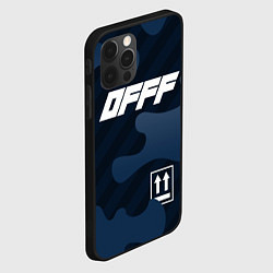 Чехол для iPhone 12 Pro Off-White, цвет: 3D-черный — фото 2