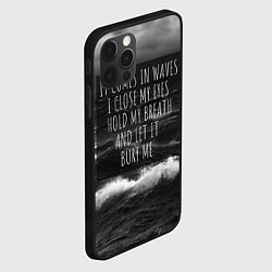 Чехол для iPhone 12 Pro Bring Me The Horizon - it comes in waves, цвет: 3D-черный — фото 2