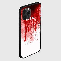 Чехол для iPhone 12 Pro Im fine halloween, цвет: 3D-черный — фото 2