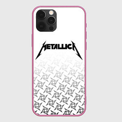 Чехол для iPhone 12 Pro METALLICA, цвет: 3D-малиновый