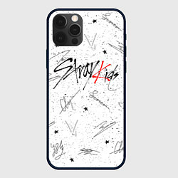 Чехол для iPhone 12 Pro STRAY KIDS АВТОГРАФЫ, цвет: 3D-черный