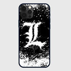 Чехол для iPhone 12 Pro L letter кляксы, цвет: 3D-черный