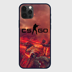 Чехол для iPhone 12 Pro CS GO logo abstract style, цвет: 3D-черный