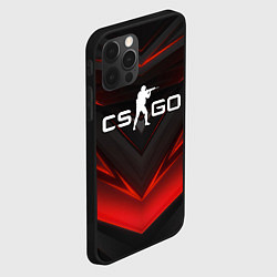 Чехол для iPhone 12 Pro CS GO logo, цвет: 3D-черный — фото 2