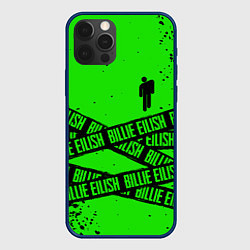 Чехол для iPhone 12 Pro BILLIE EILISH: Green & Black Tape, цвет: 3D-тёмно-синий