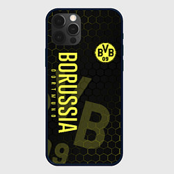 Чехол для iPhone 12 Pro Боруссия Дортмунд honeycomb, цвет: 3D-черный