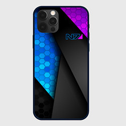 Чехол для iPhone 12 Pro Mass Effect N7, цвет: 3D-черный