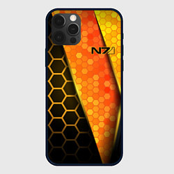 Чехол для iPhone 12 Pro Mass Effect N7, цвет: 3D-черный