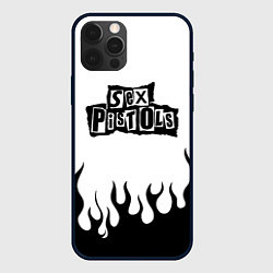 Чехол для iPhone 12 Pro Sex Pistols, цвет: 3D-черный