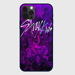 Чехол для iPhone 12 Pro Stray Kids, цвет: 3D-черный