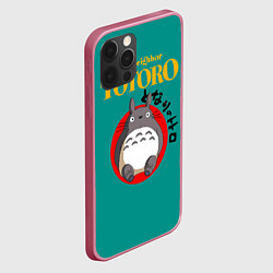 Чехол для iPhone 12 Pro Totoro, цвет: 3D-малиновый — фото 2