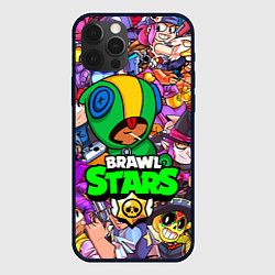 Чехол для iPhone 12 Pro BRAWL STARS LEON, цвет: 3D-черный