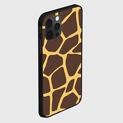 Чехол для iPhone 12 Pro Окрас жирафа, цвет: 3D-черный — фото 2