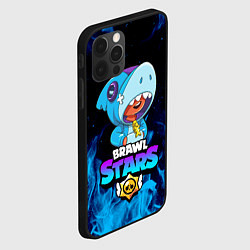 Чехол для iPhone 12 Pro BRAWL STARS LEON SHARK, цвет: 3D-черный — фото 2