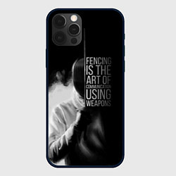 Чехол для iPhone 12 Pro Fencing is the art, цвет: 3D-черный
