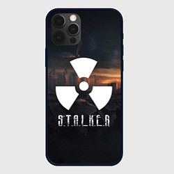 Чехол для iPhone 12 Pro STALKER, цвет: 3D-черный