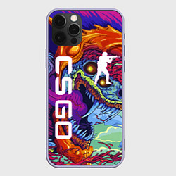 Чехол для iPhone 12 Pro CS GO HYPERBEAST, цвет: 3D-светло-сиреневый