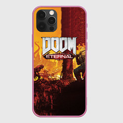 Чехол для iPhone 12 Pro DOOM eternal 2020, цвет: 3D-малиновый