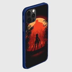Чехол для iPhone 12 Pro Атака Титанов, цвет: 3D-тёмно-синий — фото 2