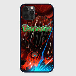 Чехол для iPhone 12 Pro Terraria, цвет: 3D-черный