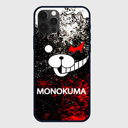 Чехол для iPhone 12 Pro MONOKUMA, цвет: 3D-черный